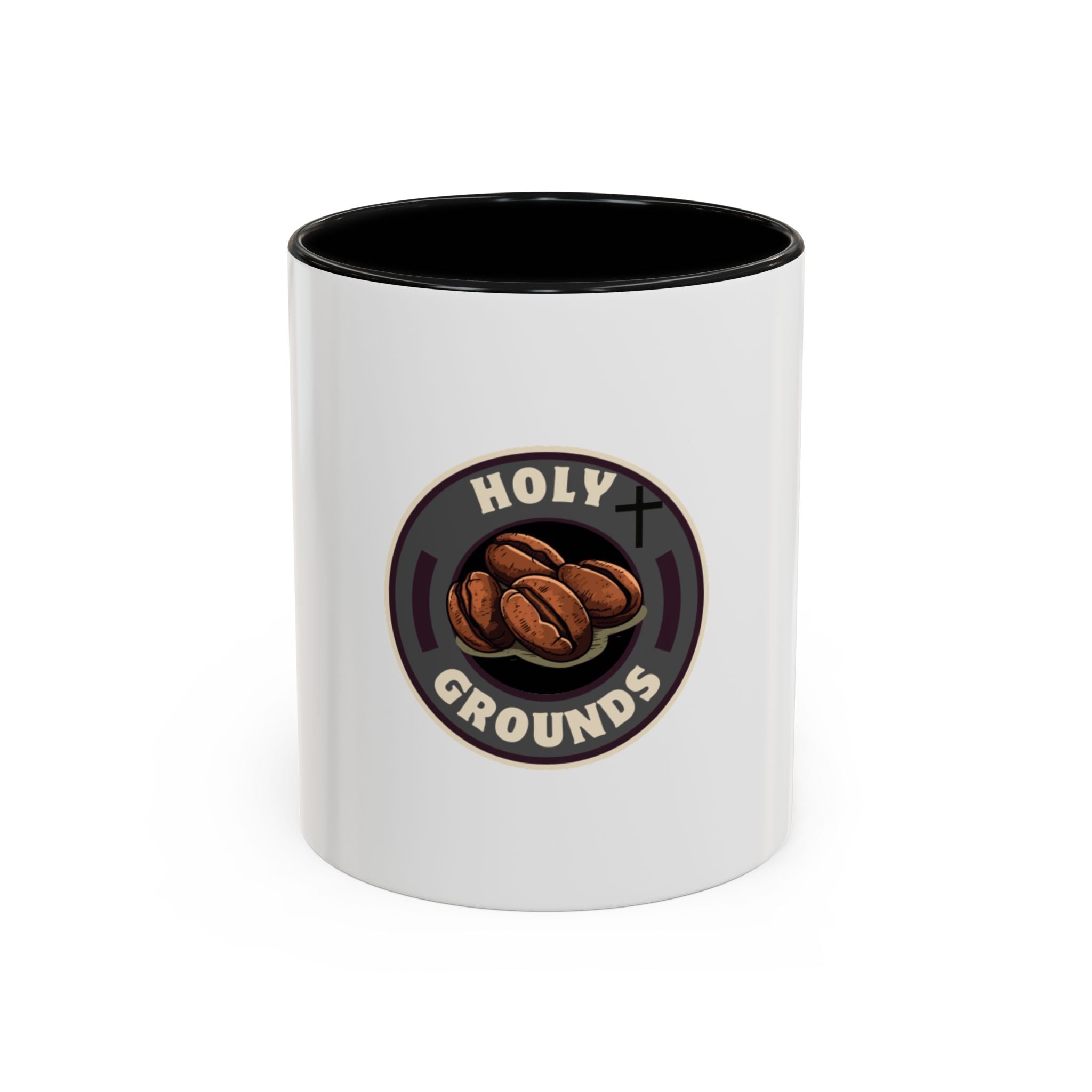 Holy Grounds Ceramic Coffee Mug