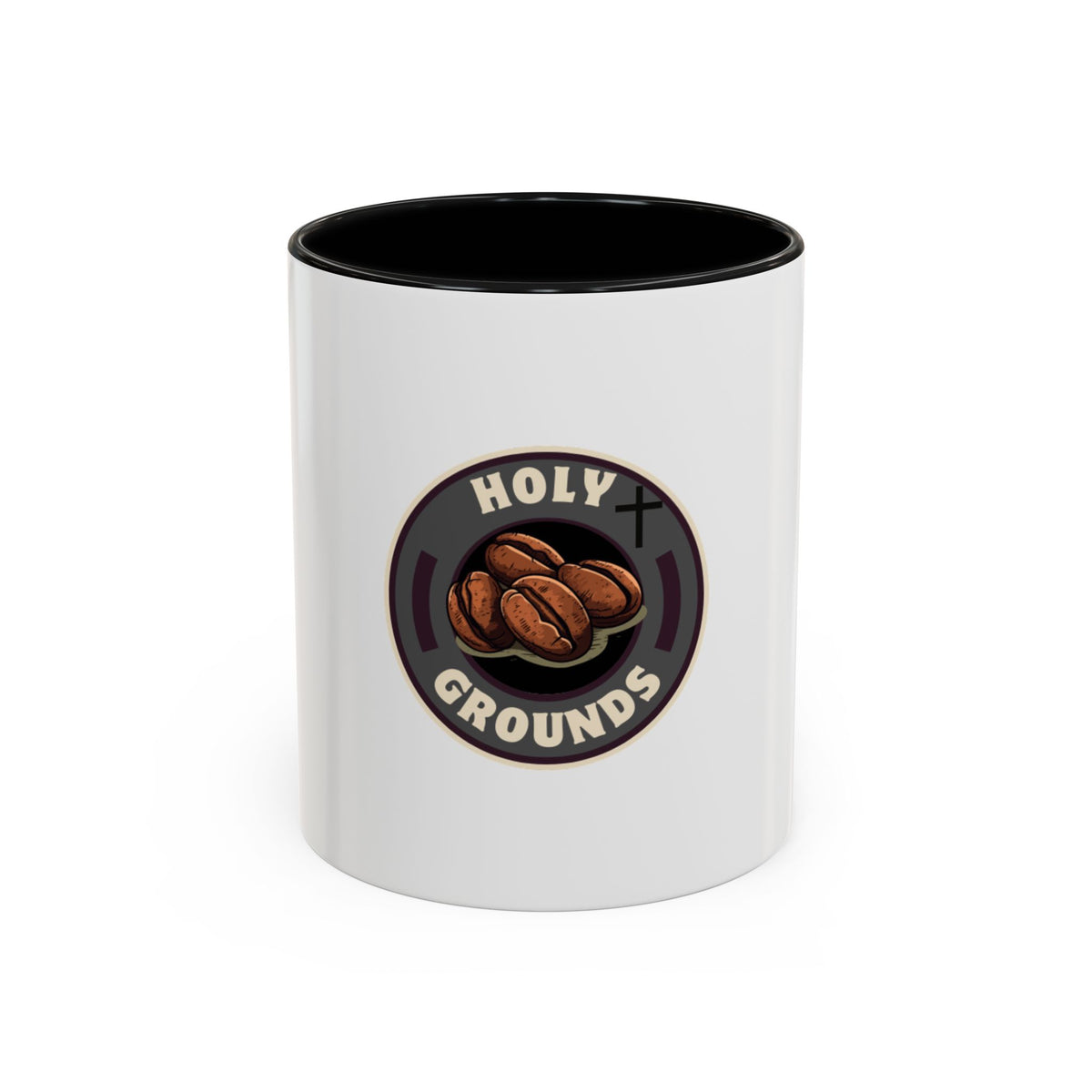 Holy Grounds Ceramic Coffee Mug