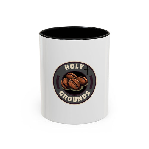 Holy Grounds Ceramic Coffee Mug