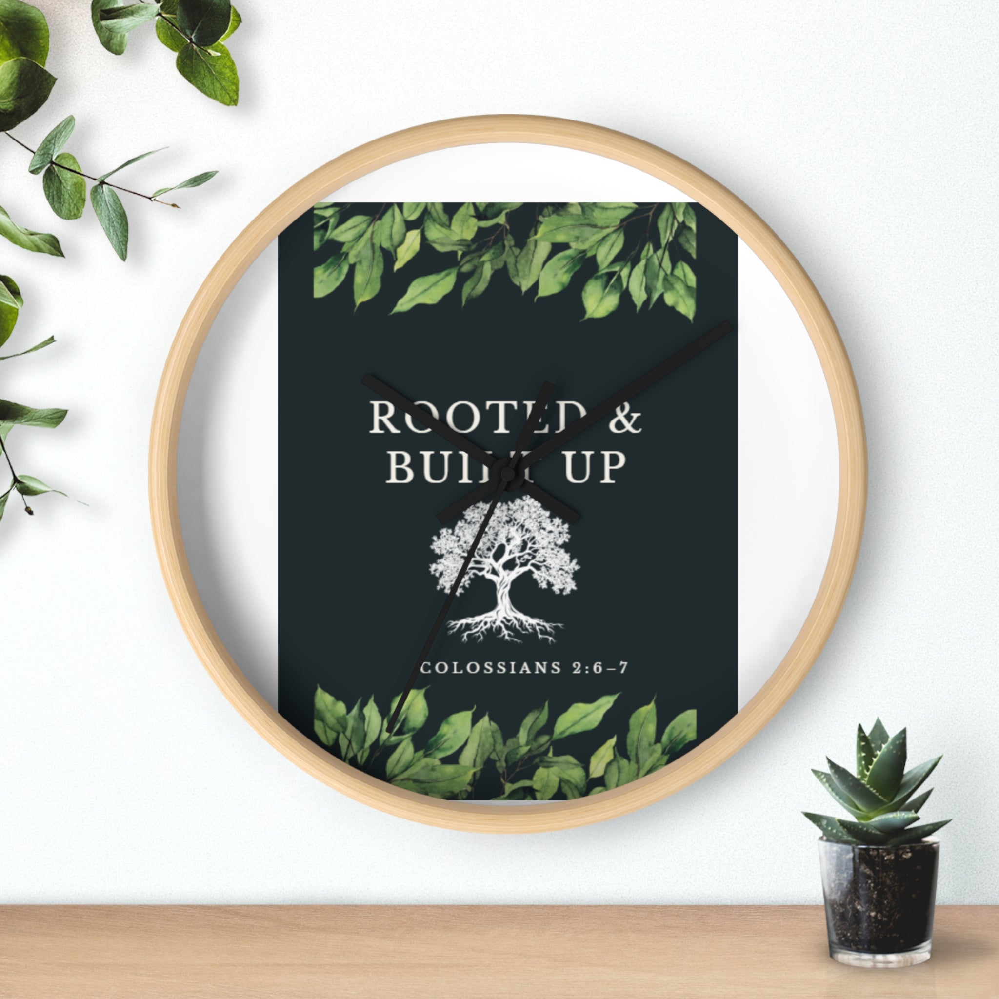 Rooted & Built Up Wall Clock