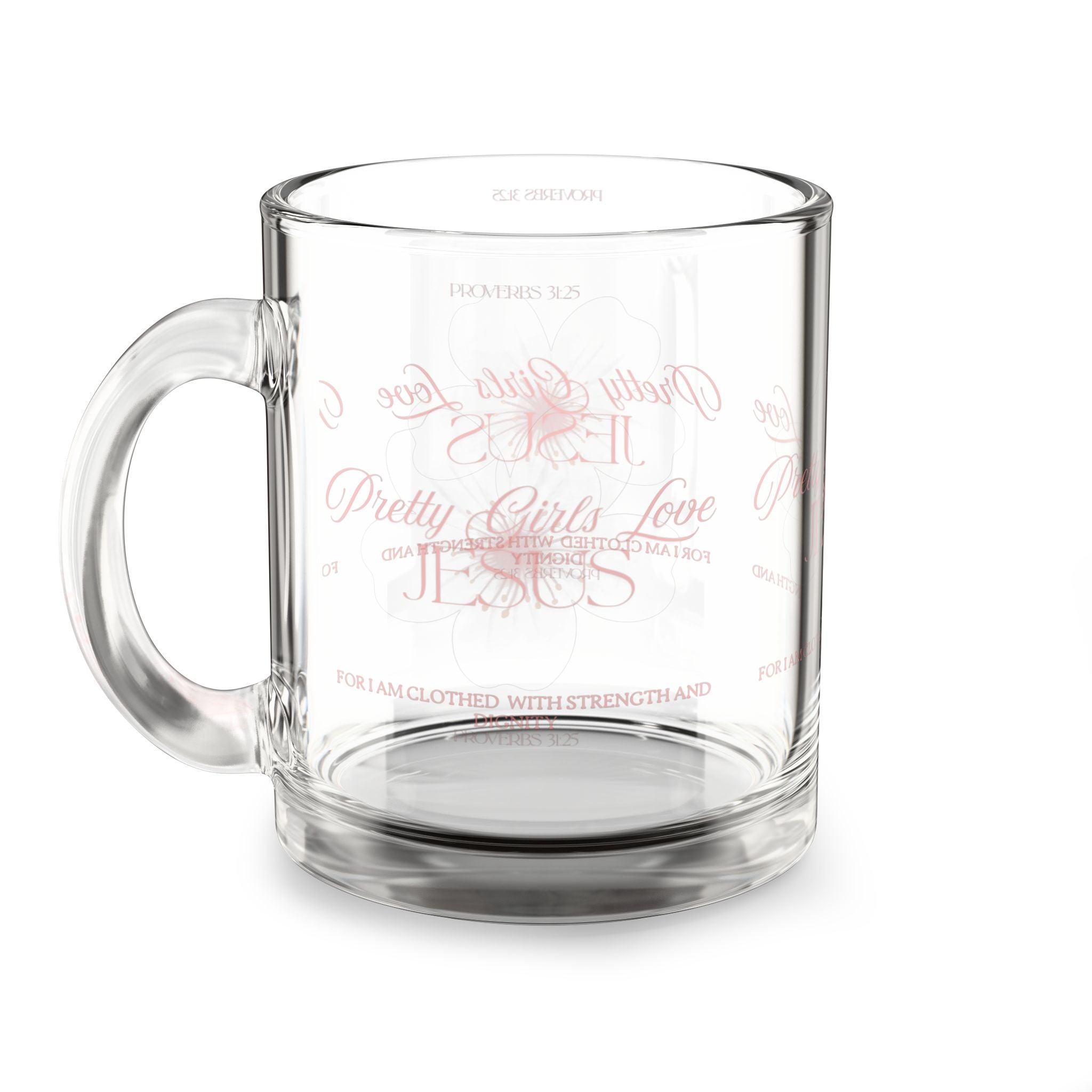 Pretty Girls Love Jesus Glass Mug
