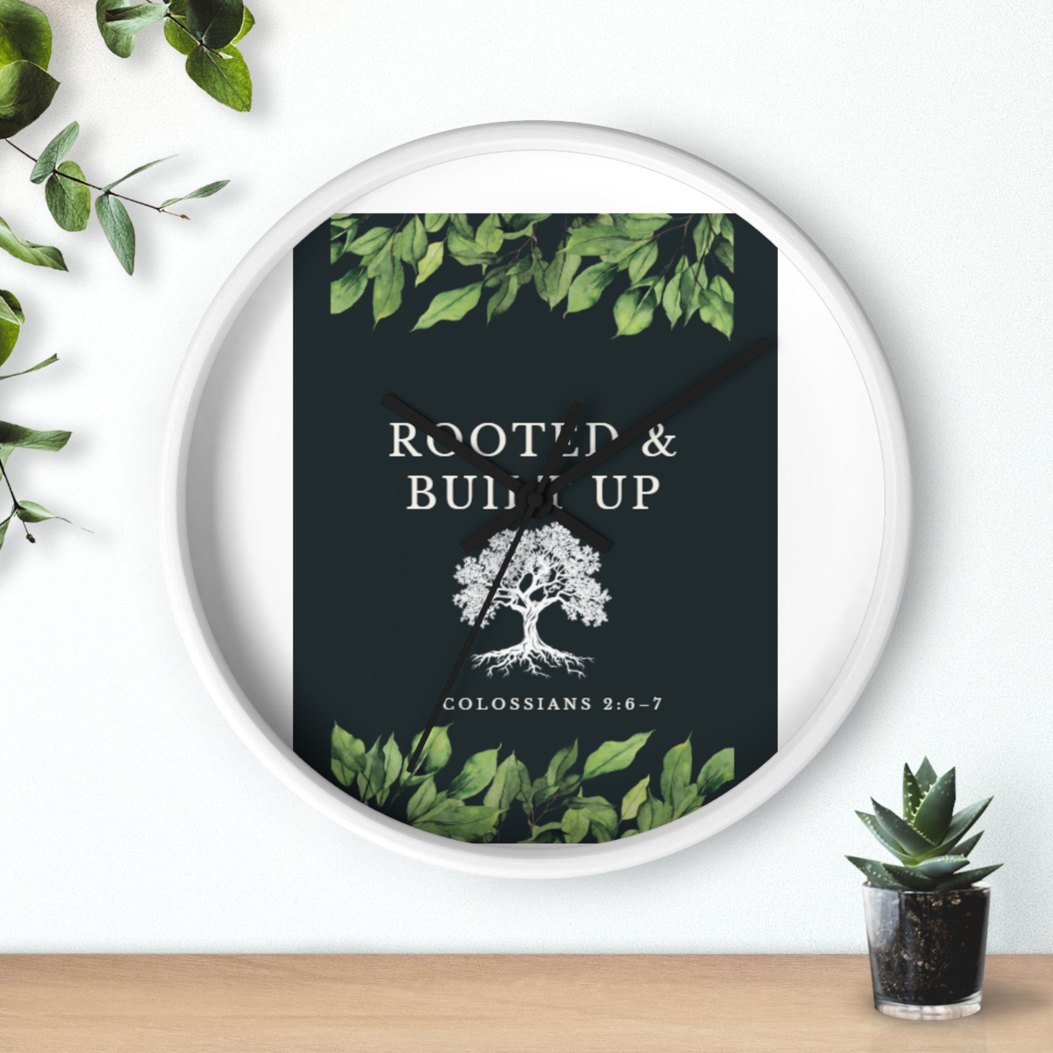 Rooted & Built Up Wall Clock