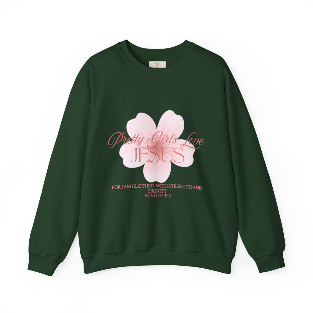 Pretty Girls Love Jesus Crewneck Sweatshirt