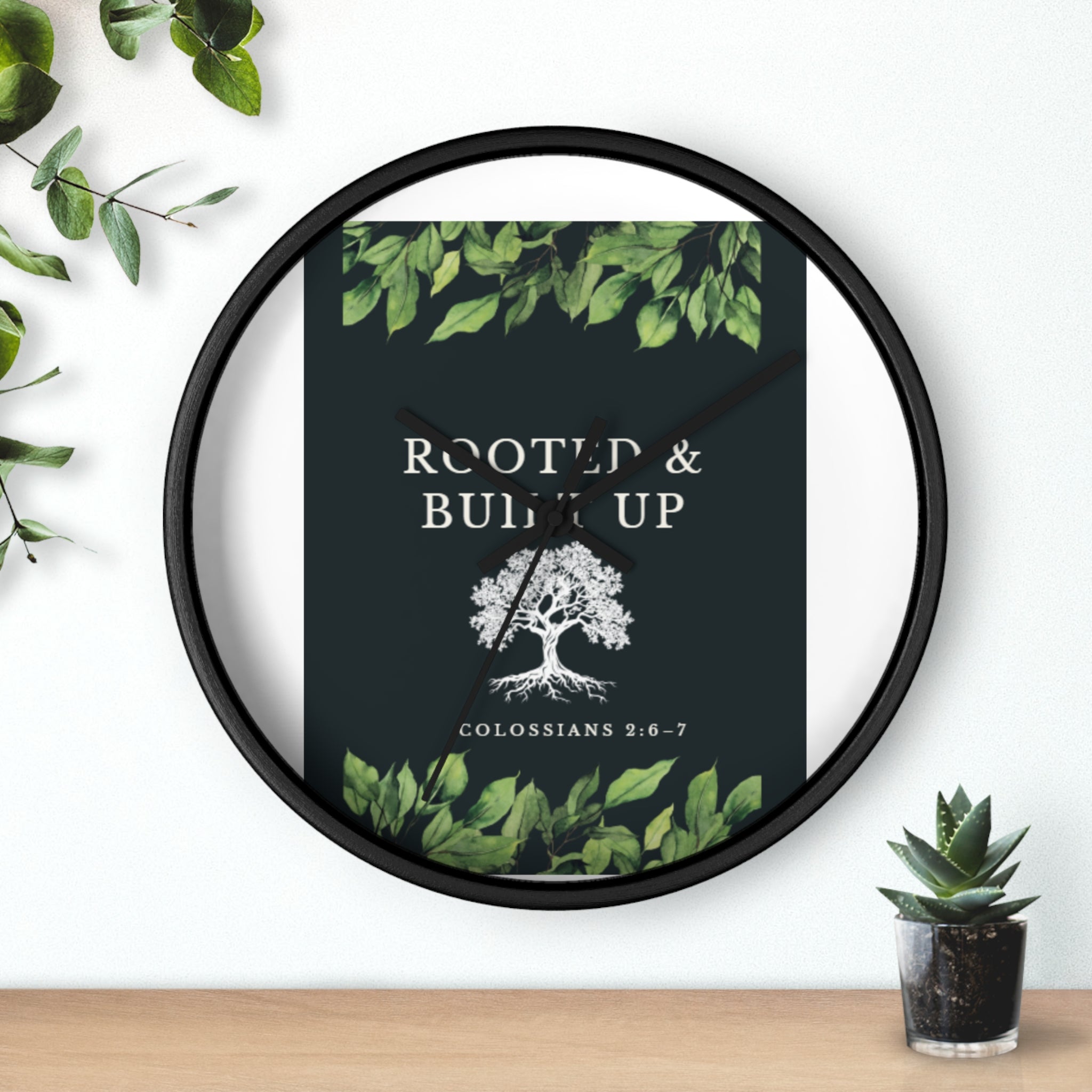 Rooted & Built Up Wall Clock