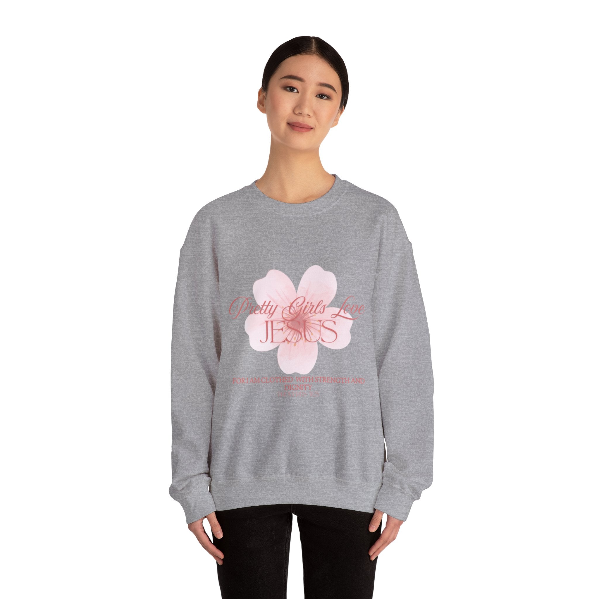 Pretty Girls Love Jesus Crewneck Sweatshirt