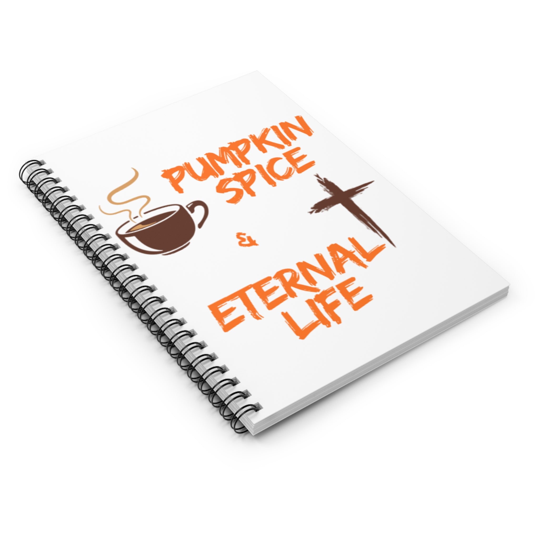 Pumpkin Spice & Eternal Life Spiral Notebook