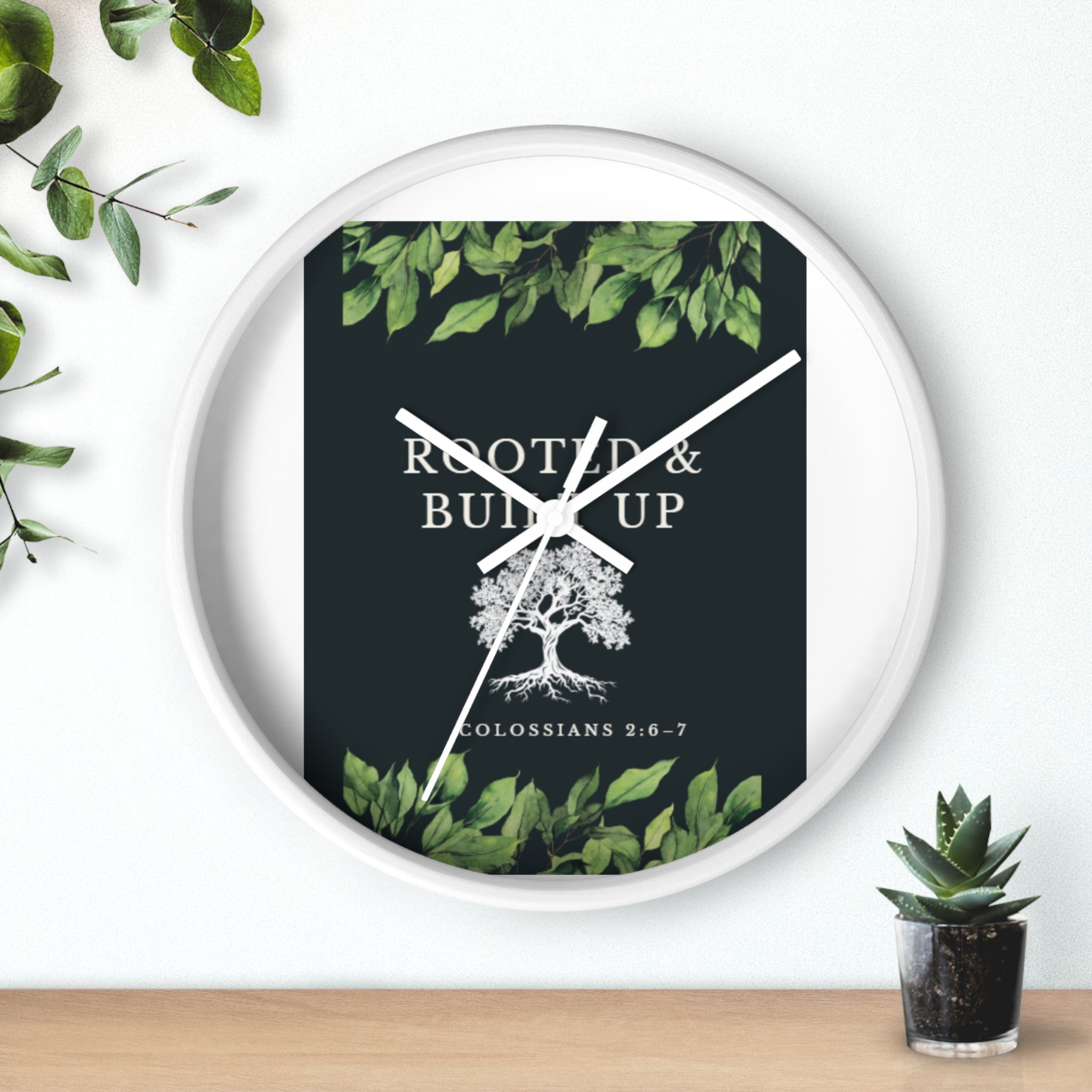 Rooted & Built Up Wall Clock