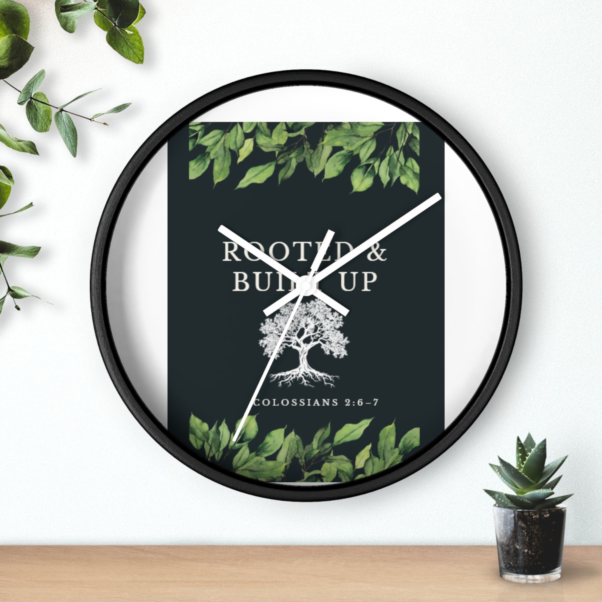 Rooted & Built Up Wall Clock