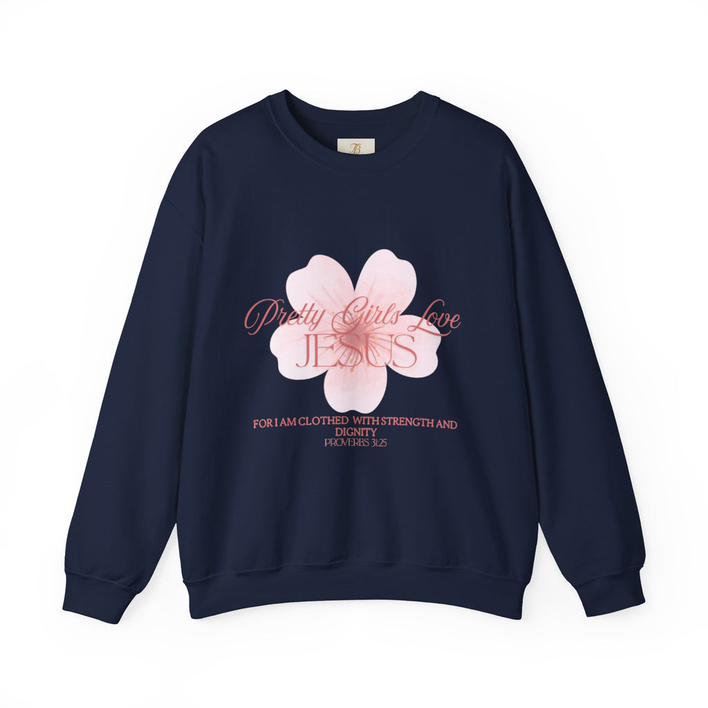 Pretty Girls Love Jesus Crewneck Sweatshirt