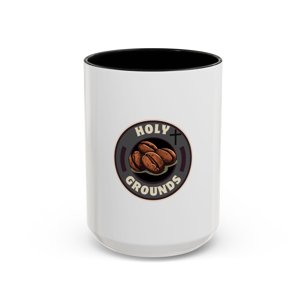 Holy Grounds Ceramic Coffee Mug