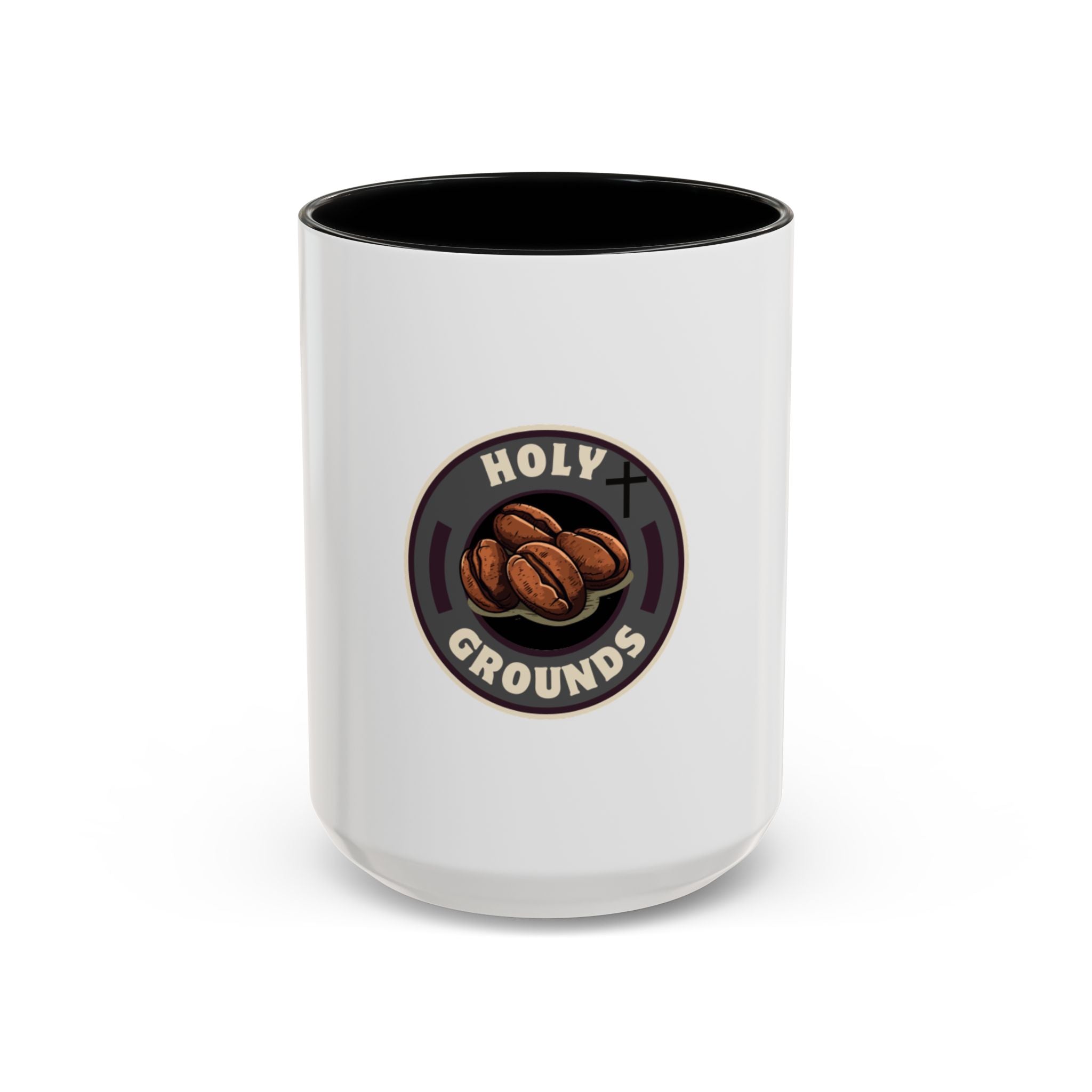 Holy Grounds Ceramic Coffee Mug