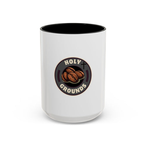 Holy Grounds Ceramic Coffee Mug