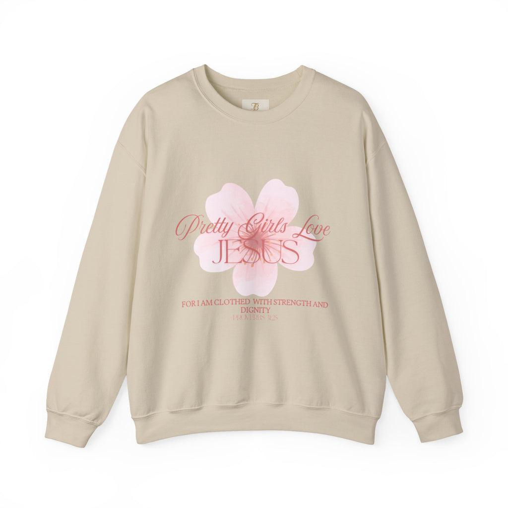 Pretty Girls Love Jesus Crewneck Sweatshirt