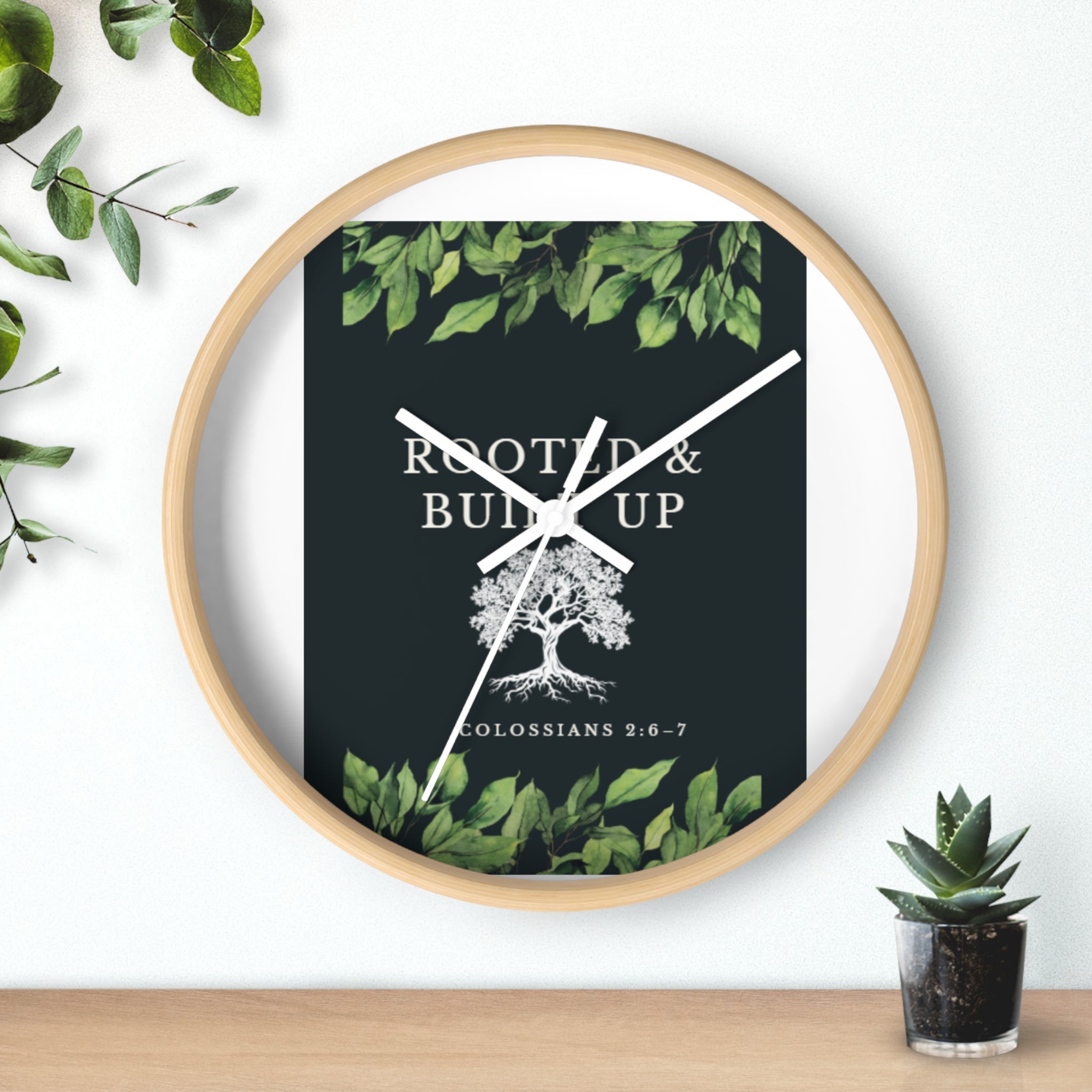 Rooted & Built Up Wall Clock